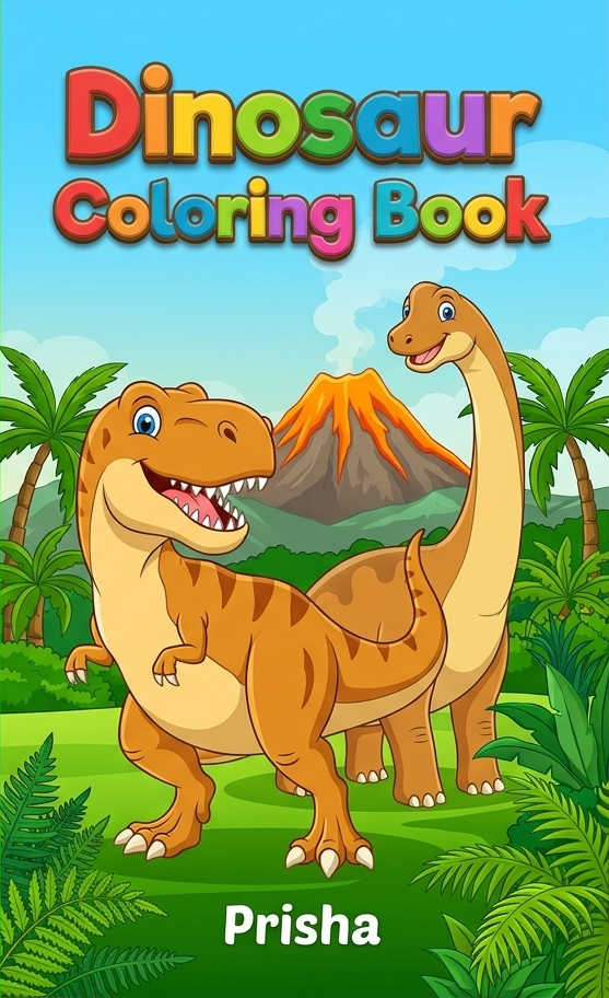Dinosaur Coloring Book — book cover